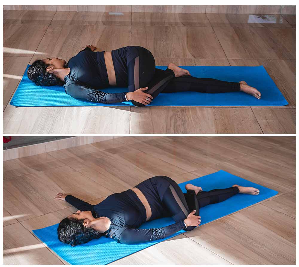 Supine Spinal Twist yoga